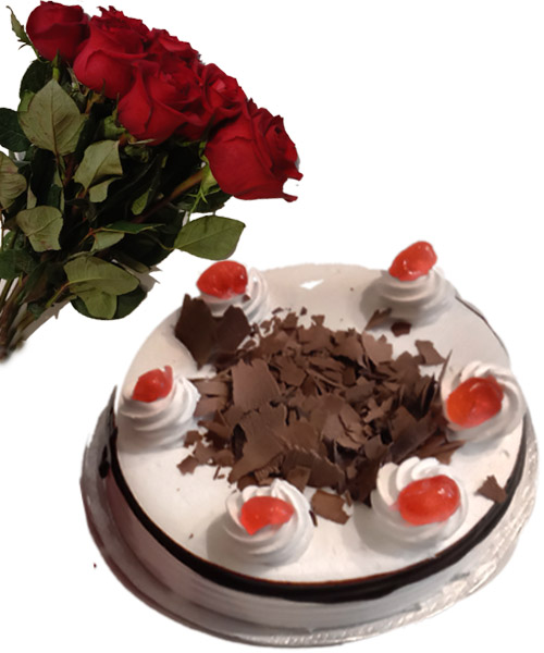 2 Cake & Flower Bunch