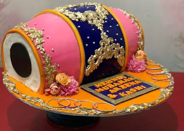 Customized Cake For Dholki Mehndi Cake