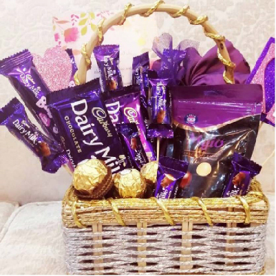 Basket full of Diary Milk